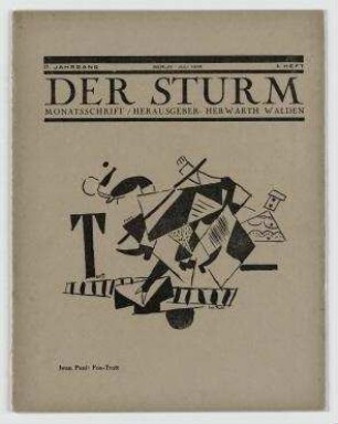 Der Sturm: Monatsschrift für Kultur und die Künste. - Berlin: Sturm, 17. Jahrgang, 4. Heft. Darin: Abb.: Zeichnung von Iwan Puni "Fox-Trott"