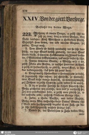 XXIV. Von der göttl. Vorsorge