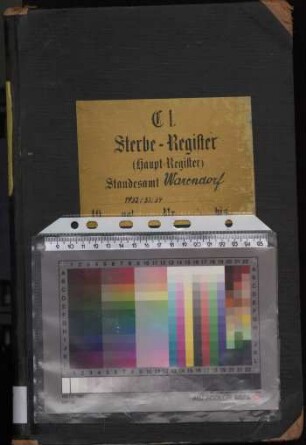 Sterberegister des Standesamtes Warendorf von 1932 (Urkunden-Nr. 1-101), von 1933 (Urkunden-Nr. 1-132) und von 1934 (Urkunden-Nr. 1-115)