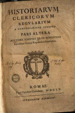 Historia clericorum regularium a congregatione condita. 2