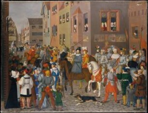 Der Einzug des Königs Rudolf von Habsburg in Basel 1273