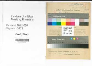 Entnazifizierung Theo Greff , geb. 30.10.1904 (Polizist)