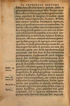 De orthodoxo et neotherico Calviniano baptismate