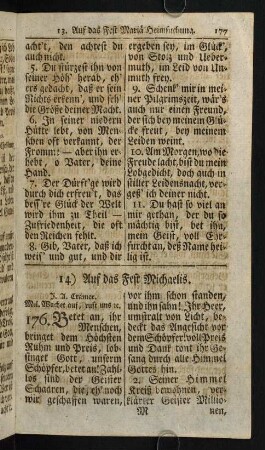 177-184, 14) Auf das Fest Michaelis