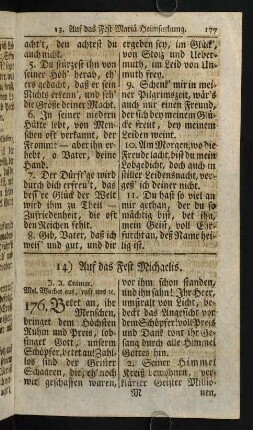 177-184, 14) Auf das Fest Michaelis