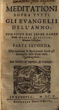 Meditationi sopra tutti gli evangelii dell'anno, 2