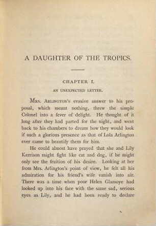 A daughter of the tropics : a novel, 2