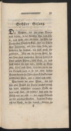 Sechster Gesang