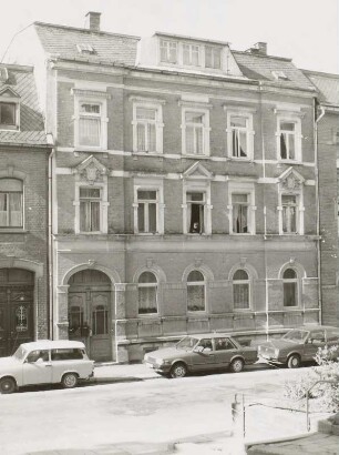 Markneukirchen (Vogtlandkreis), Wohnhaus (um 1905), Erlbacher Straße 48, Straßenansicht