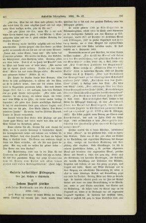 Galerie katholischer Pädagogen : Johann Baptist Hirscher und seine Verdienste um die Katechetik (1788-1865)