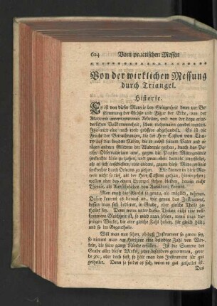 Von der wirklichen Messung durch Triangel.