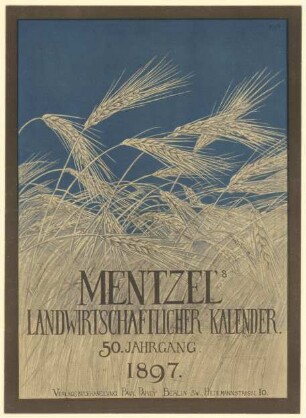Mentzels landwirtschaftlicher Kalender 1897