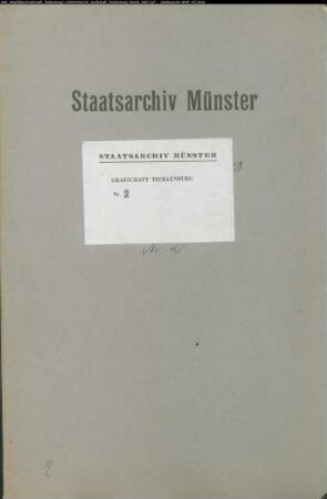Auseinandersetzungen um den Brautschatz der Ermgard geb. Gräfin von Rietberg