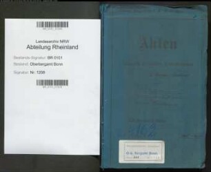 Diesterweg; Adolf, Bergassessor; Prüfungs- u. Personalakten Band 1 (Ausarbeitungen)
