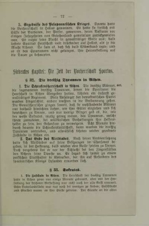 Siebentes Kapitel: Die Zeit der Vorherrschaft Spartas