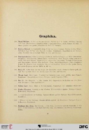 Graphika (Nr. 996-1010b)