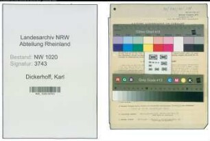 Entnazifizierung Karl Dickerhoff , geb. 05.10.1895 (Schlosser)