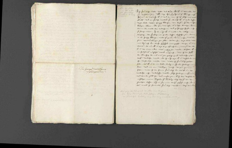Schriftwechsel zwischen Pfalzgraf Wolfgang und Herzog Christoph von Württemberg bezüglich der von Herzog Albrecht V. von Bayern aufgenommenen Gerüchte, der Pfalzgraf plane den Verkauf einiger Ämter des Herzogtums Neuburg.