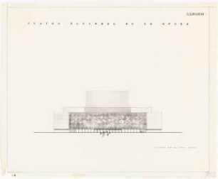 Oper (Wettbewerb), Madrid: Hauptansicht von Osten ca. 1:200