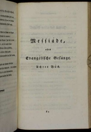 Messiáde, oder Evangêlische Gesänge. Achtes Bûch.
