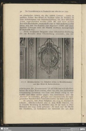 Reliefmedaillon in Rocaillerahmen aus dem Hòtel de Rohan-Soubise