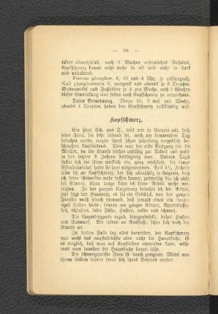 Kopfschmerz.