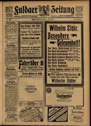 Zweite Ausgabe vom Mittwoch, den 10. Juni 1903.