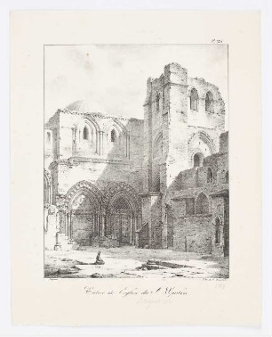 Entrée de l’église du Saint Sépulcre