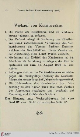 Verkauf von Kunstwerken