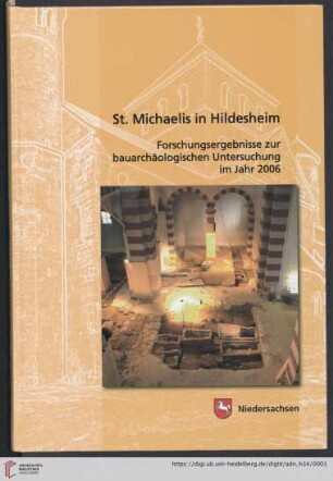 Heft 34: Arbeitshefte zur Denkmalpflege in Niedersachsen: St. Michaelis in Hildesheim