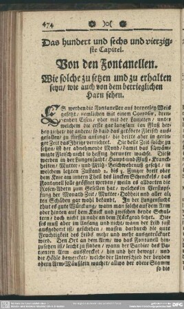 Das hundert und sechs und vierzigste Capitel. Von den Fontanellen