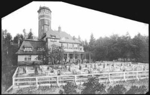 Karlsbad. Café und Restaurant Aberg (1905) : Karlsbad. Café und Restaurant Aberg mit Aussichtsturm (1904-1905; Josef Waldert nach Entwurf von Rudolf Melichar)