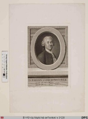 Bildnis Johann Conrad Wittwer