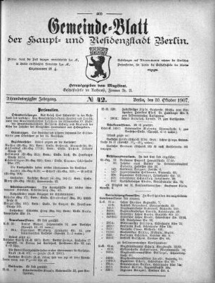 1907,42: No. 42, 20. Oktober 1907