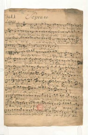 Tilge Höchster meine Sünden; V (2), strings, bc; f-Moll; BWV 1083 / 243a; BC B 26; PayP 77 : Stabat mater