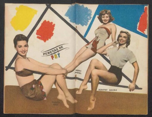 Barbara Rush, Merry Anders, Dorothy Malone - [Ilustración] : Pebetas de PBT