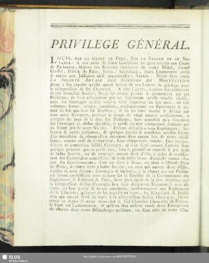 Privilege Général