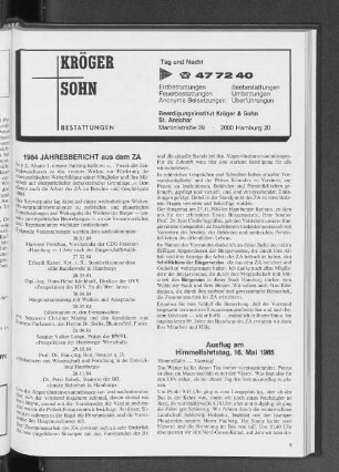 Ausflug am Himmelfahrtstag, 16. Mai 1985