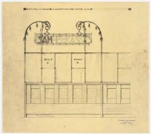 Warenhaus Wertheim, Leipziger Straße, Berlin: Ansicht Sammelkasse 1:10