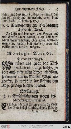 Montags Abends