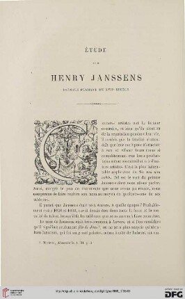 18: Étude sur Henry Janssens : peintre flamand du XVIIe siècle