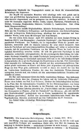 651-656, IV. Besprechungen