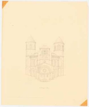 Saint Bénigne, Dijon: Perspektivische Ansicht