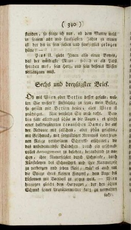 Sechs und dreyßigster Brief. - Vierzigster Brief.