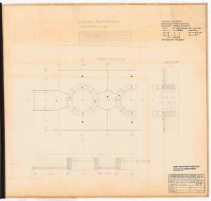 Reichsluftfahrtministerium, Berlin: Verbindungsbau: Mauer Kopfbau (Fenster) Ansichten 1:100, 1:10, Schnitt, Grundriss 1:10