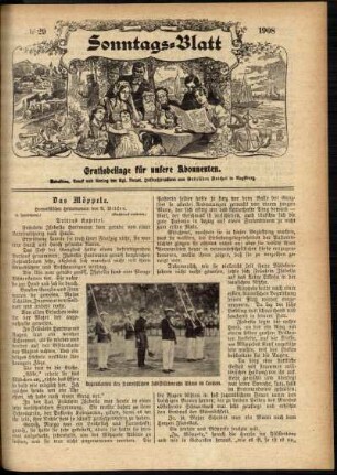 Ausgabe vom Sonntag, den 19. Juli 1908.
