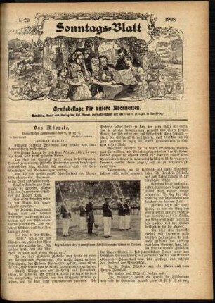 Ausgabe vom Sonntag, den 19. Juli 1908.