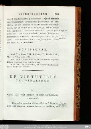 De Virtutibus Cardinalibus.