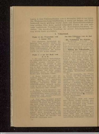 I. Völkerbund