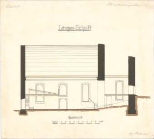 Dolmetsch, Heinrich; Sulzbach / Kocher; Ev. Pfarrkirche, Restaurierung - Alter Zustand (Längsschnitt)
